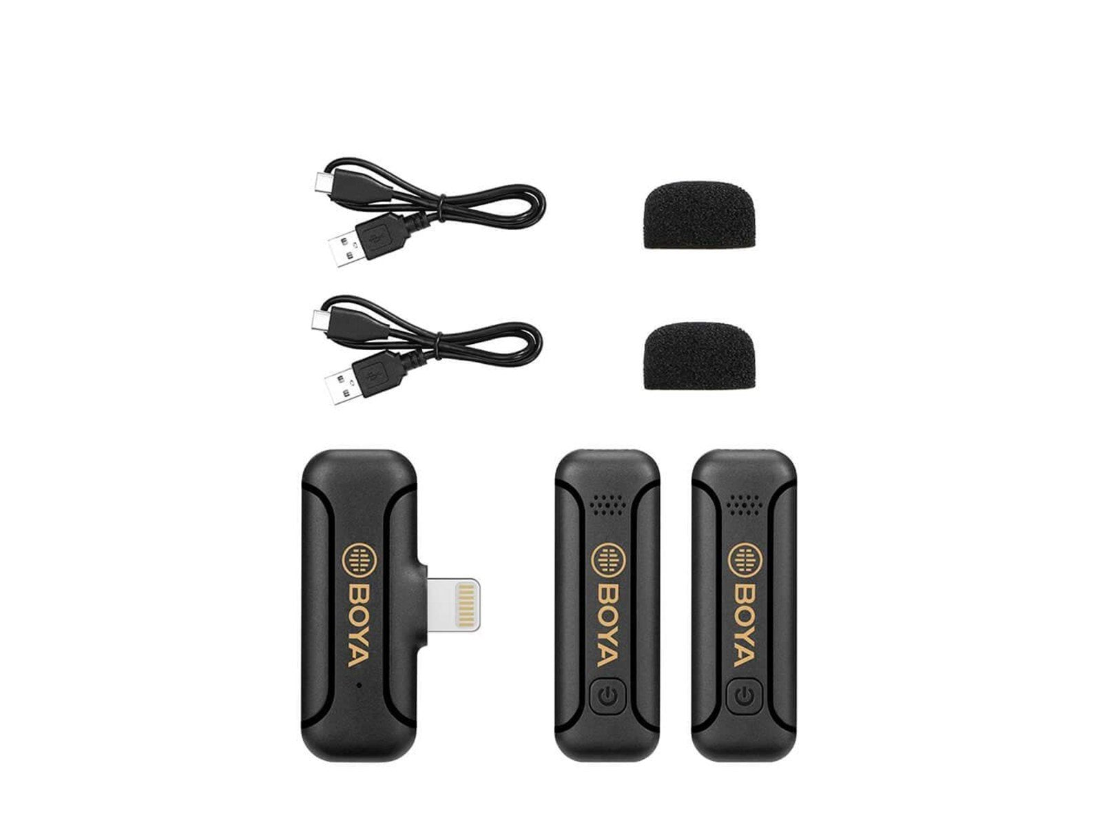 BOYA Wireless Microphone x2 BY-WM3 - USB-C / Android BOYA Wireless Microphone x2 BY-WM3 - USB-C / Android